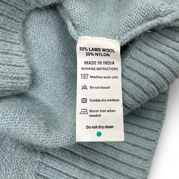 Brooks Brothers Men's Blue White Stripe Zip Collar Lamb Wool Sweater XL Slim Fit - Picture 8 of 9